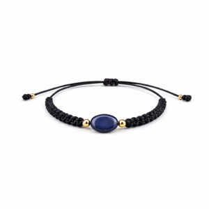 Pulsera negro azulado